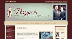 Desktop Screenshot of parzynskifuneralhome.com